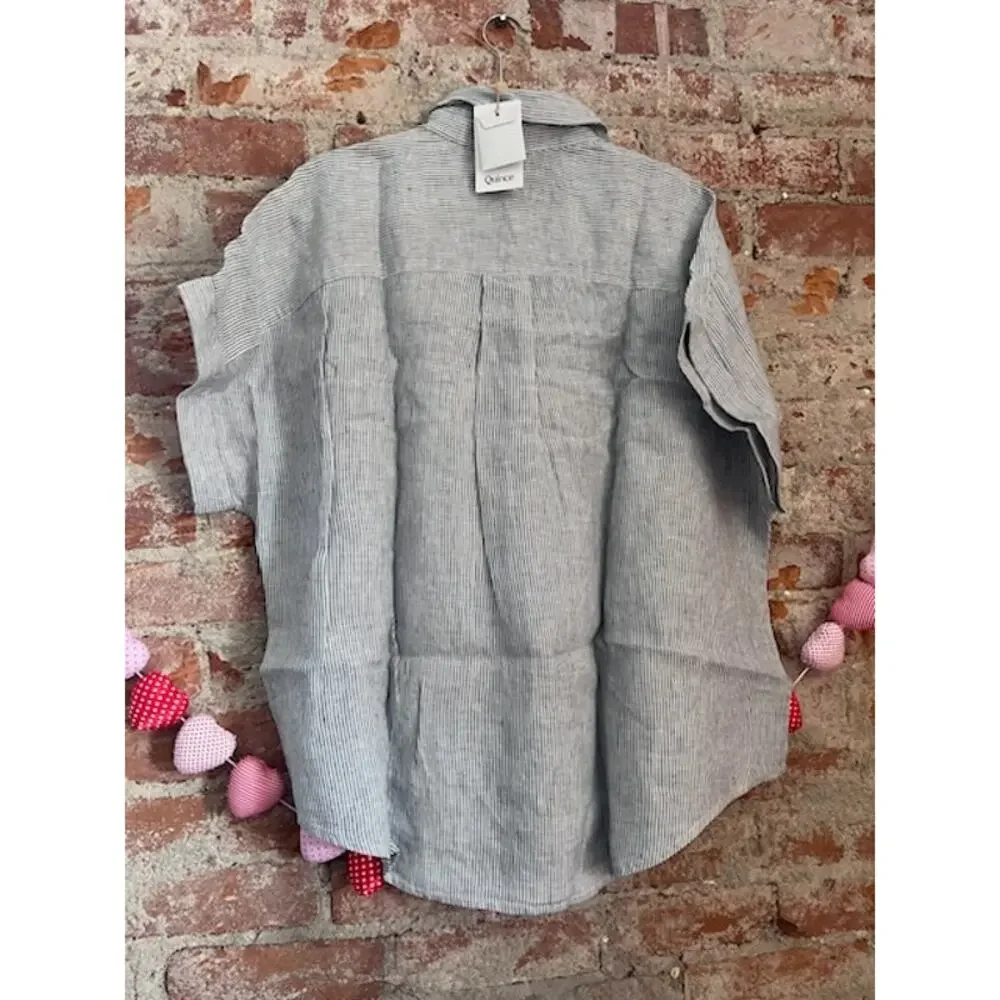 NWT Quince 100% European Linen Camp Shirt - Picture 3 of 3